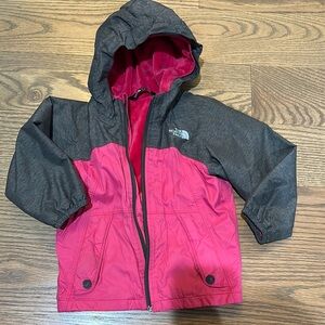 The North Face Kids Pink and Gray Jacket size 3t